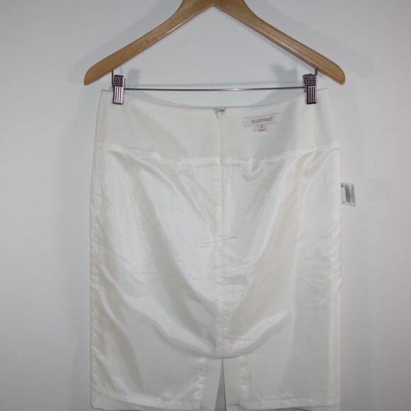 Ellen Tracy Pencil Skirt in White - Women's size 6 - Picture 13 of 15